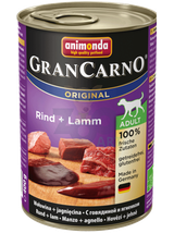 ANIMONDA GranCarno Adult Dog smak: Wołowina + jagnięcina  12 x 400g