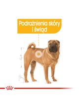 ROYAL CANIN CCN Medium Dermacomfort 11,9kg karma sucha dla psów dorosłych, ras średnich, o wrażliwej skórze, skłonnej do podrażnień / Opakowanie uszkodzone (4686) !!!