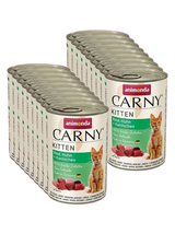 ANIMONDA Carny Kitten smak: wołowina, kurczak i królik 18x400g