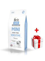 BRIT CARE Mini Grain-Free Sensitive 2kg + niespodzianka dla psa GRATIS!