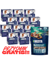 BOZITA Dog: Indyk w galarecie 12x370g + BOZITA Meaty Bites renifer z kaczką przysmak pies 70g GRATIS!!!