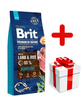 BRIT Premium By Nature Sensitive Lamb 15kg + niespodzianka dla psa GRATIS!