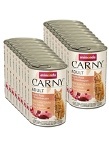 ANIMONDA Cat Carny Adult smak: kurczak, indyk i serca kaczki 18x400g