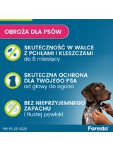 ELANCO Foresto Obroża dla psów powyżej 8kg+ Cestal Dog Plus tabletki na odrobaczanie psów 2 sztuki