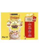 PURINA Friskies Cat mięso w sosie MIX smaków 96x85g
