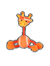 TRIXIE Zabawka z piłką i sznurkami w formie zwierzątek - 16cm