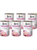BRIT PATE & MEAT PUPPY 6x400g