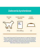 CAT CHOW Hairball Karma dla kotów z kurczakiem i zieloną fasolką w sosie 10x85g