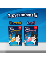 Felix Deli Moments Kremowe przekąski dla kotów z kurczakiem 4x(4x10g)