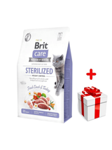 BRIT Care Cat  Grain-Free Sterilised Weight Control 7kg + niespodzianka dla kota GRATIS!