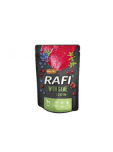 RAFI z dziczyzną dla psa - saszetka 300g (czarne opakowanie)
