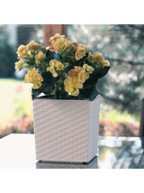 Donica JUKA 250x250 rattan - biały