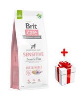 BRIT CARE Sustainable Sensitive Insect & Fish 12kg + niespodzianka dla psa GRATIS!