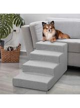 NUXIE® PREMIUM Schody dla psa 4 schodki rampa podest legowisko 54cm