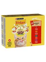 PURINA Friskies Cat mięso w sosie MIX smaków 12x85g