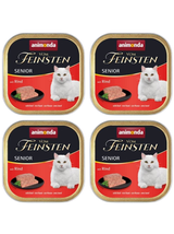 ANIMONDA Vom Feinsten Senior Cat smak: z wołowiną 32x100g