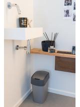 Curver Kosz na śmieci "FLIP BIN" 10L Srebrny/grafit