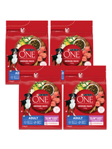 PURINA ONE Adult Medium/Maxi Karma dla dorosłych psów bogata w jagnięcinę z ryżem 4x2,5 kg
