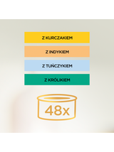 Purina Gourmet Gold Karma dla kotów mus 48 x 85 g