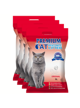 Premium Cat Żwirek Bentonitowy Zbrylający - Naturalny dla kota 4x5L