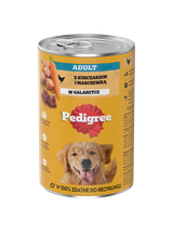 PEDIGREE Adult puszka 24x1200g - mokra karma pełnoporcjowa dla dorosłych psów, z kurczakiem w galaretce