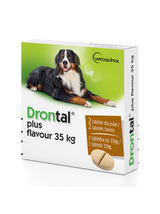 VETOQUINOL Drontal Plus Flavour 35kg Tabletki Dla Psów 2tabl.