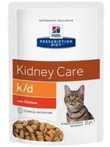HILL'S PD Prescription Diet Feline k/d Kurczak - saszetka 6 x 85g