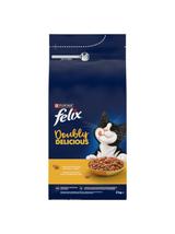 Felix Doubly Delicious Karma dla dorosłych kotów z pyszną mieszanką kurczaka i indyka 2 kg