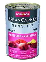 ANIMONDA GranCarno Sensitiv  Adult Dog smak: Wołowina, Ziemniaki 12x400g