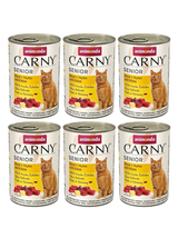 ANIMONDA Cat Carny Senior smak: Wołowina, kurczak, ser  6x400g