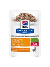 HILL'S PD Prescription Diet Feline c/d Urinary Stress + Metabolic Kurczak 24x85g saszetka