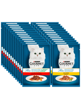 Purina Gourmet Perle Karma dla kotów mini fileciki w sosie Mix Smaków 26x85g