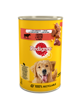 PEDIGREE Adult puszka 400g - mokra karma pełnoporcjowa dla dorosłych psów, z wołowiną w galaretce