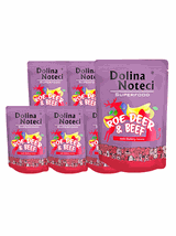 DOLINA NOTECI SUPERFOOD sarna i wołowina 10 x 300g - karma mokra dla psa