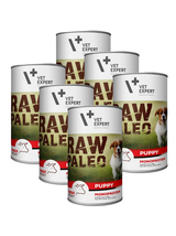 Vetexpert RAW PALEO puppy beef 6x400g - wołowina puszka
