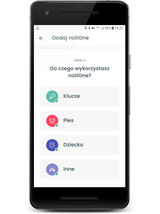 NotiOne go! - lokalizator bluetooth kolor czerwony