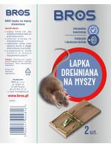 BROS - Łapka na myszy drewniana 2szt.