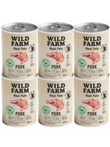 WILD FARM Pate Pork 6x400g bezglutenowa karma dla psa