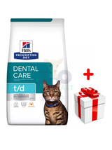 HILL'S PD Prescription Diet Feline t/d 3kg + niespodzianka dla kota GRATIS!