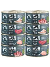 WILD FARM Mousse Mix smaków 8x85g - bezzbożowy mus dla kota