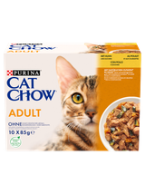 PURINA Cat Chow Adult Karma dla kotów z kurczakiem i cukinią w galaretce 10x85 g