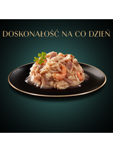 SHEBA Filets z kurczakiem, rybami oceanicznymi i krewetkami w sosie, tacka 60g
