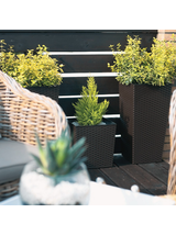 Donica FINEZJA 250x250 rattan - mokka