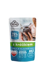 Frendi kawałki w delikatnym sosie z królikiem dla kota 48x100g