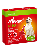 FIPREX DUO L 268 mg + 241,2 mg roztwór do nakrapiania dla psów