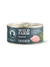 WILD FARM Mousse Chicken 85g - bezzbożowy mus dla kota