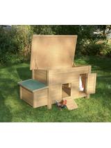 KERBL Domek dla kur drewniany Florentina, 146 x 74 x 80 cm