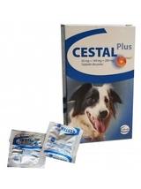 Cestal Dog Plus tabletki na odrobaczanie psów 2 sztuki+ Fiprex S, 75 mg/ml, roztwór do nakrapiania dla psów