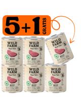 WILD FARM Pate Beef 5x800g + 800g GRATIS bezglutenowa karma dla psa