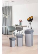 Curver Kosz na śmieci "FLIP BIN" 10L Srebrny/grafit